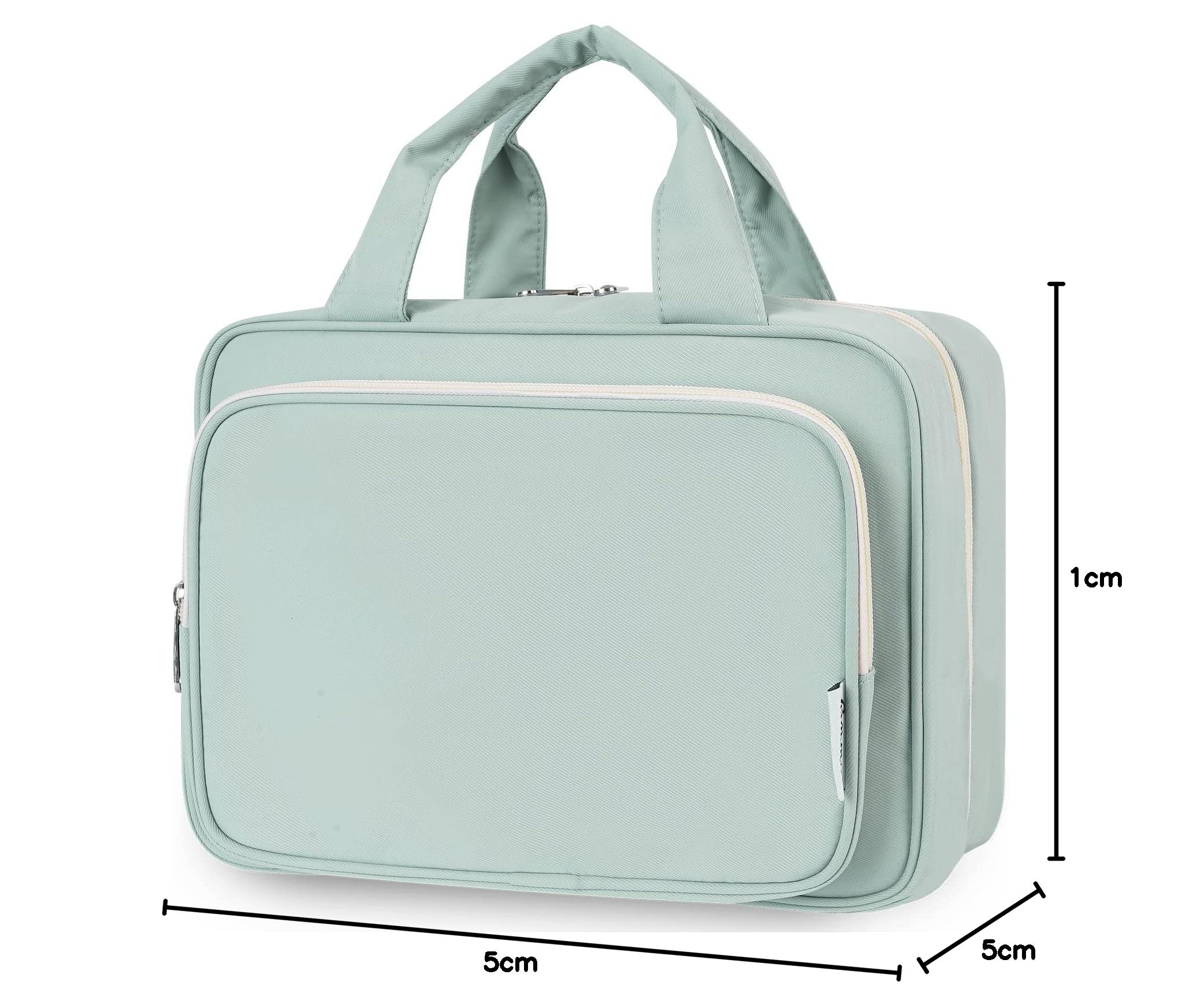 Narwey Kulturbeutel zum Aufhängen Kulturtasche Damen Waschtasche Gross Kosmetiktasche Groß Waschbeutel Kosmetik-Organizer für Damen Mädchen (Minzgrün (Groß))