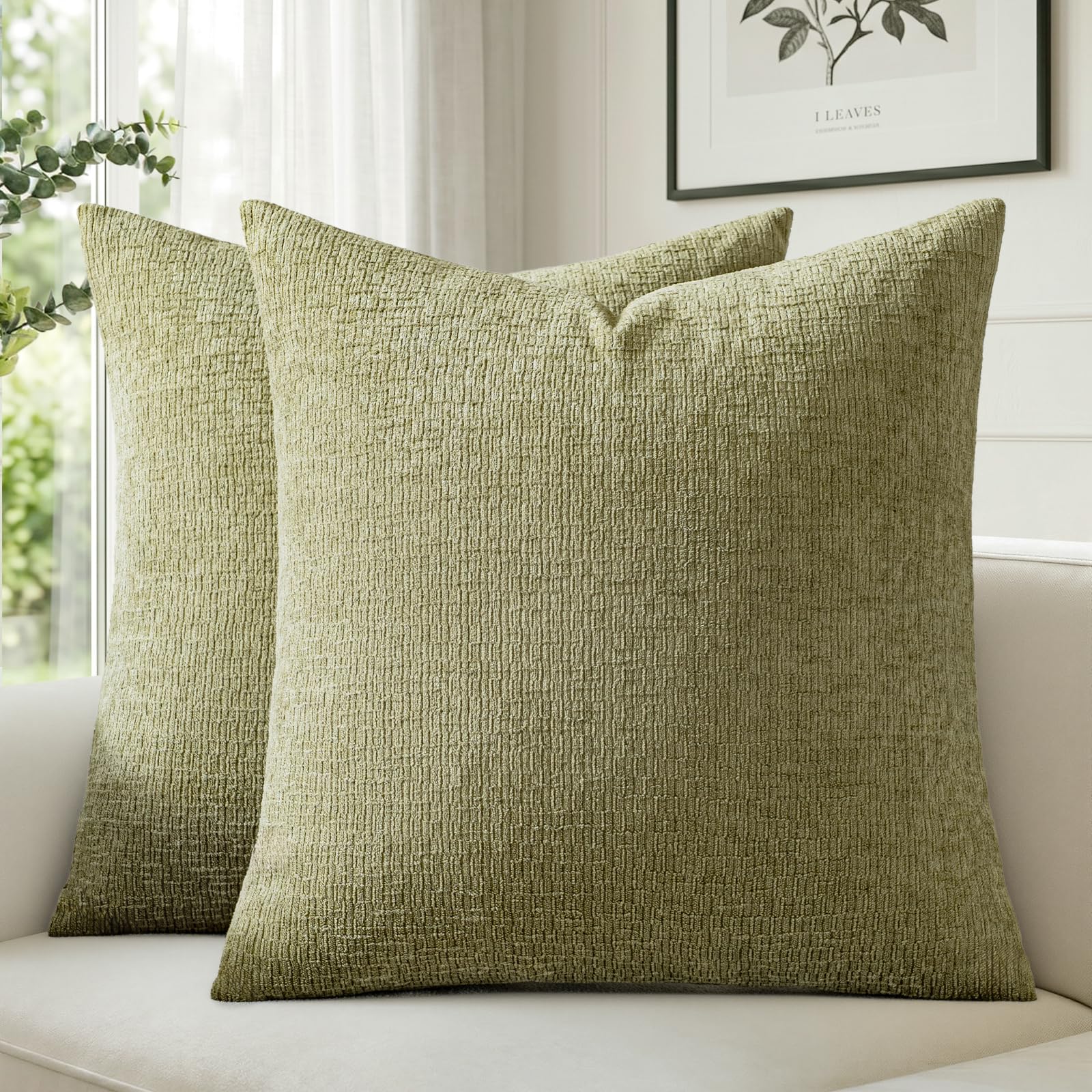 a moment Kissenbezug Lattice Chenille 2er Set