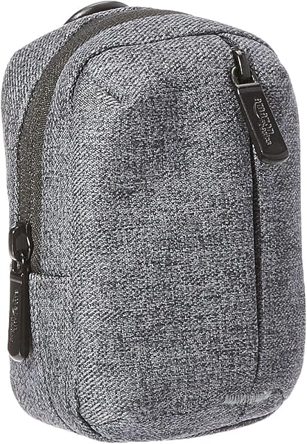 Amazon Basics Camera Pouch with Front Zippered Pocket  Quality Water-Resistant Polyester  Ash Grey