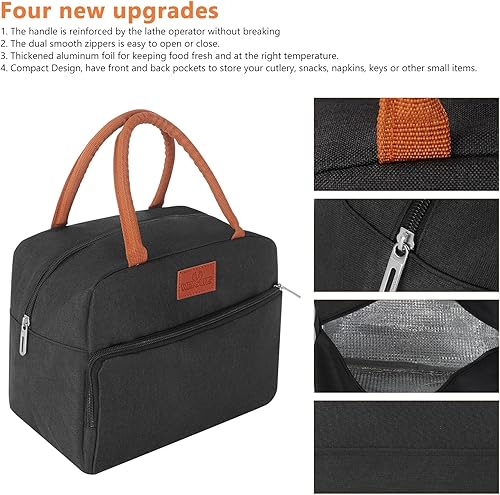 Miniatura 4 de Ccidea - Lonchera sencilla impermeable aislada bolsa grande para llevar comida