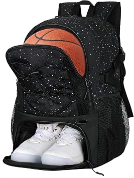 Goloni 40L Basketball Bag,Large Basketball Backpack with Ball Compartment & Shoe Compartment,Backpack for Soccer,Volleyball