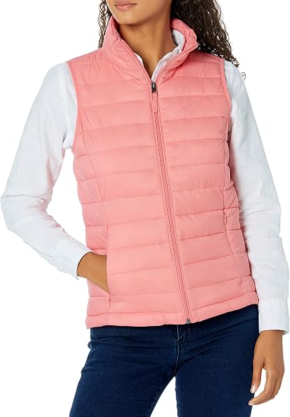 Amazon Essentials Women's Packable Puffer Vest Water-Resistant