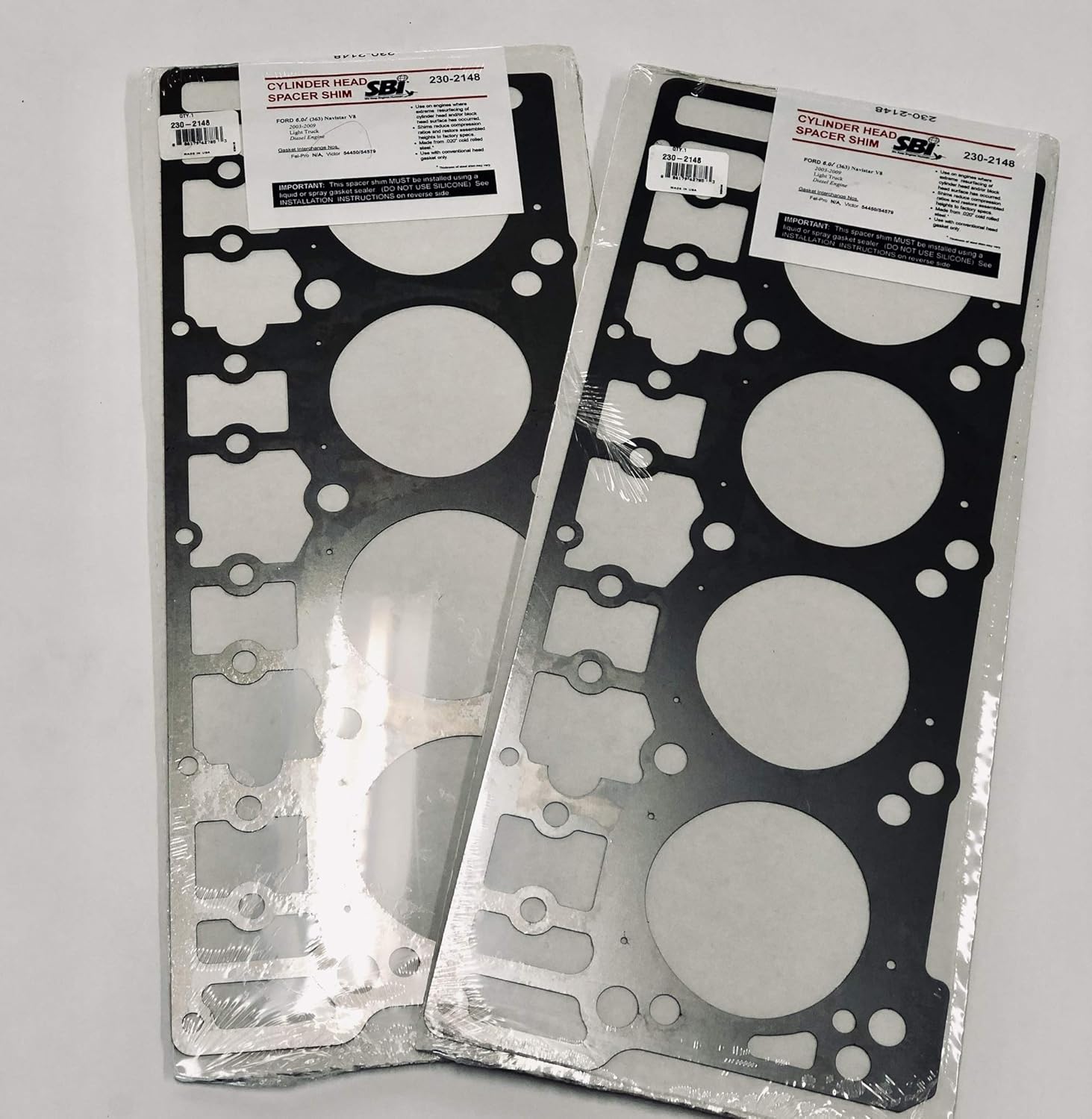 Pair of .020" thick Cylinder Head Saver Shim Gaskets