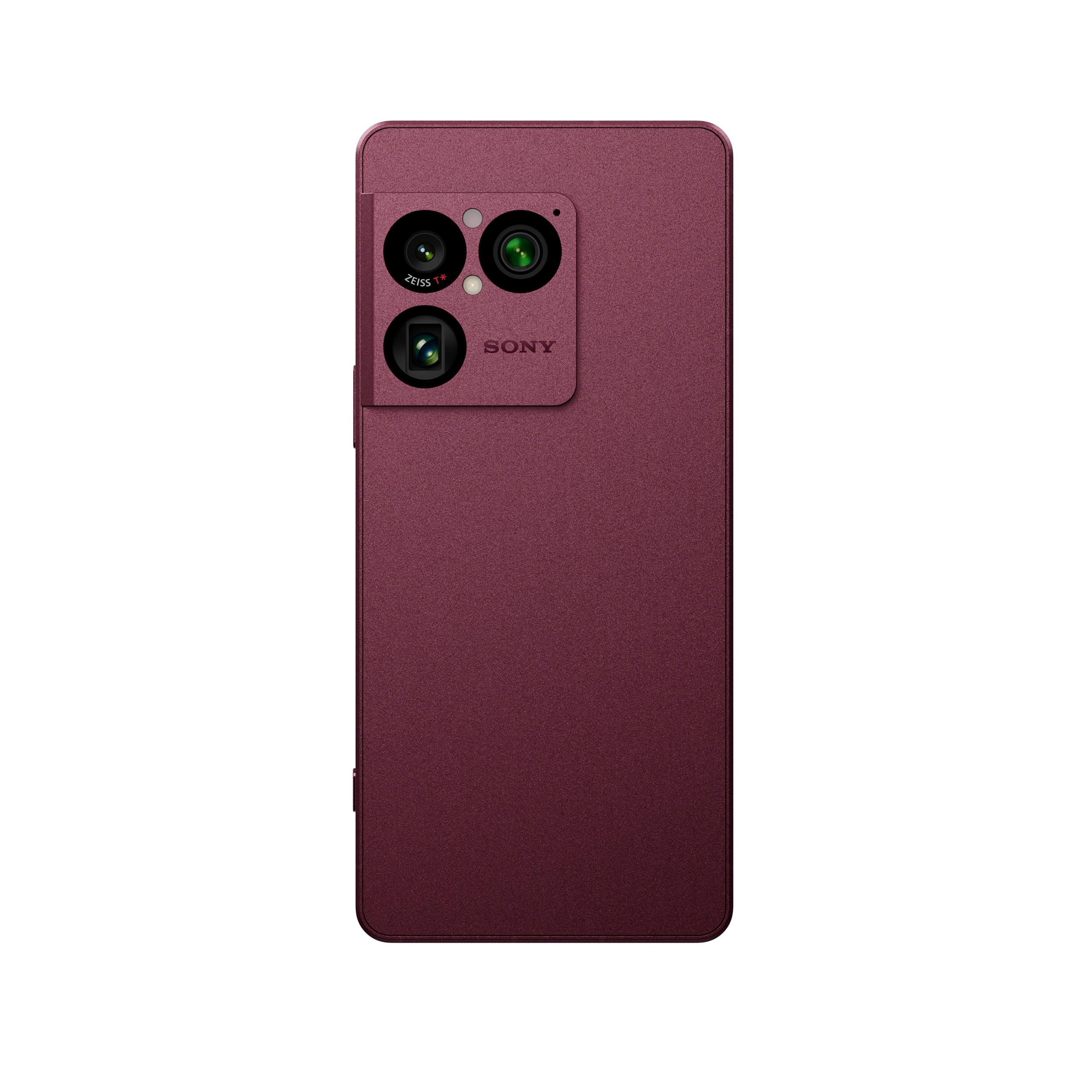 Sony Xperia 1 VIII - 6,5" 19,5:9 FHD+ HDR OLED 120Hz, Dreifach-Kamera mit neuem Teleobjektiv, Xperia AI, Akku für 2 Tage, 3,5mm Audio, Dual SIM, Granat-Rot