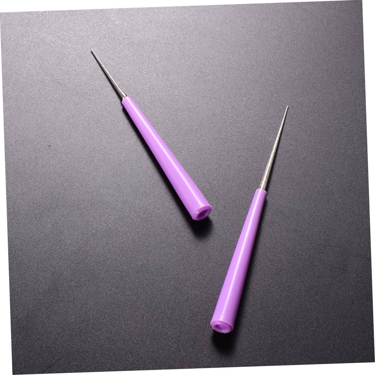 Sewroro 2sets Bead Hole Punch Bead Reamer for Craft Beading Tools Wire Jewelry Making Pearl Hole Punch Set 2pcs*2