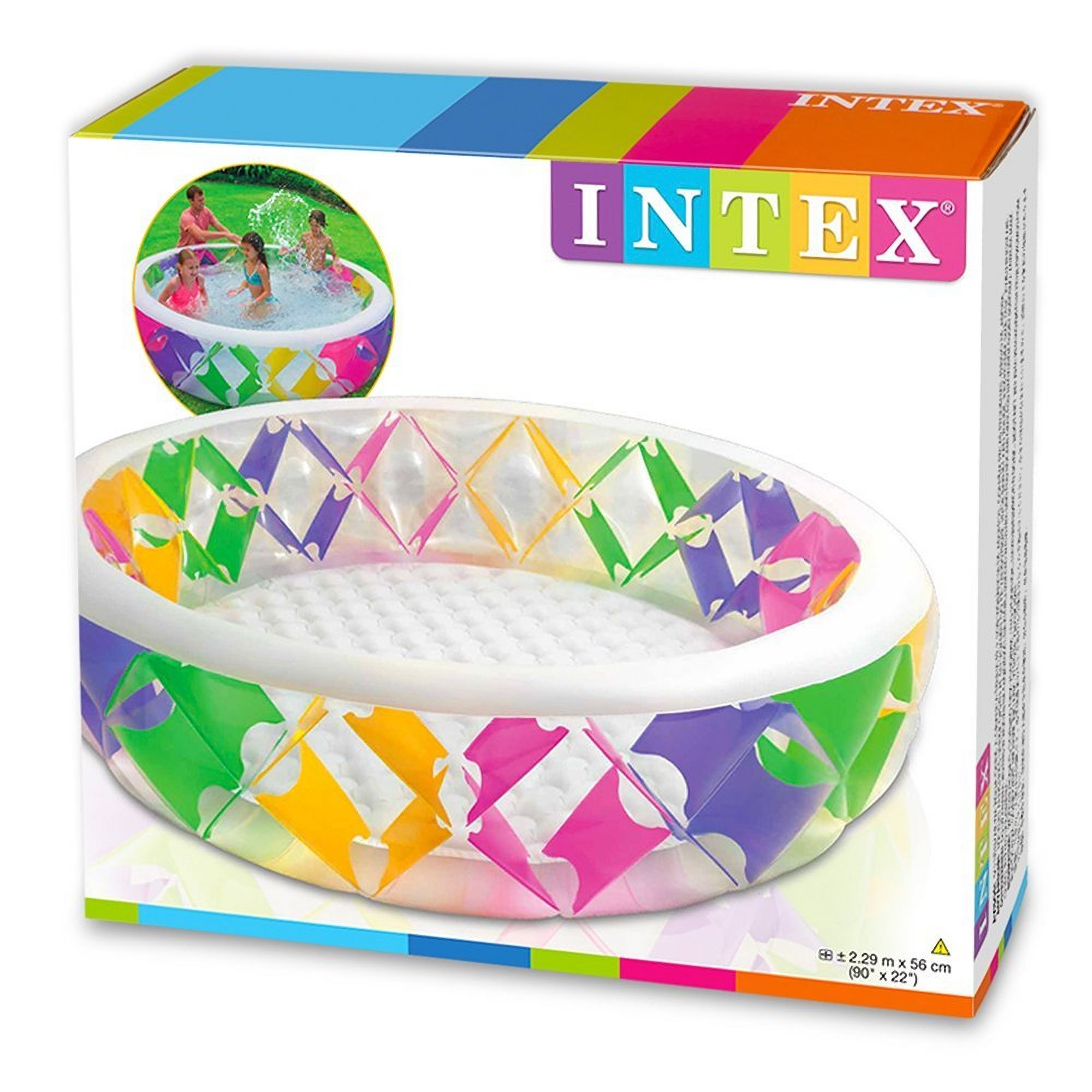 Intex 56494 Piscina Girandola Rotondo 229 x 56 cm, Multicolore, 6 anni to 12 anni