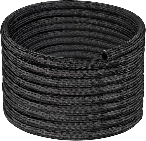 Miniatura 47 de EVIL ENERGY 6AN Fuel Line, AN6 Manguera de combustible trenzada de nailon CPE 16 pies, color negro Negro,Plateado,https:/ www.Yaxa/dp/undefined