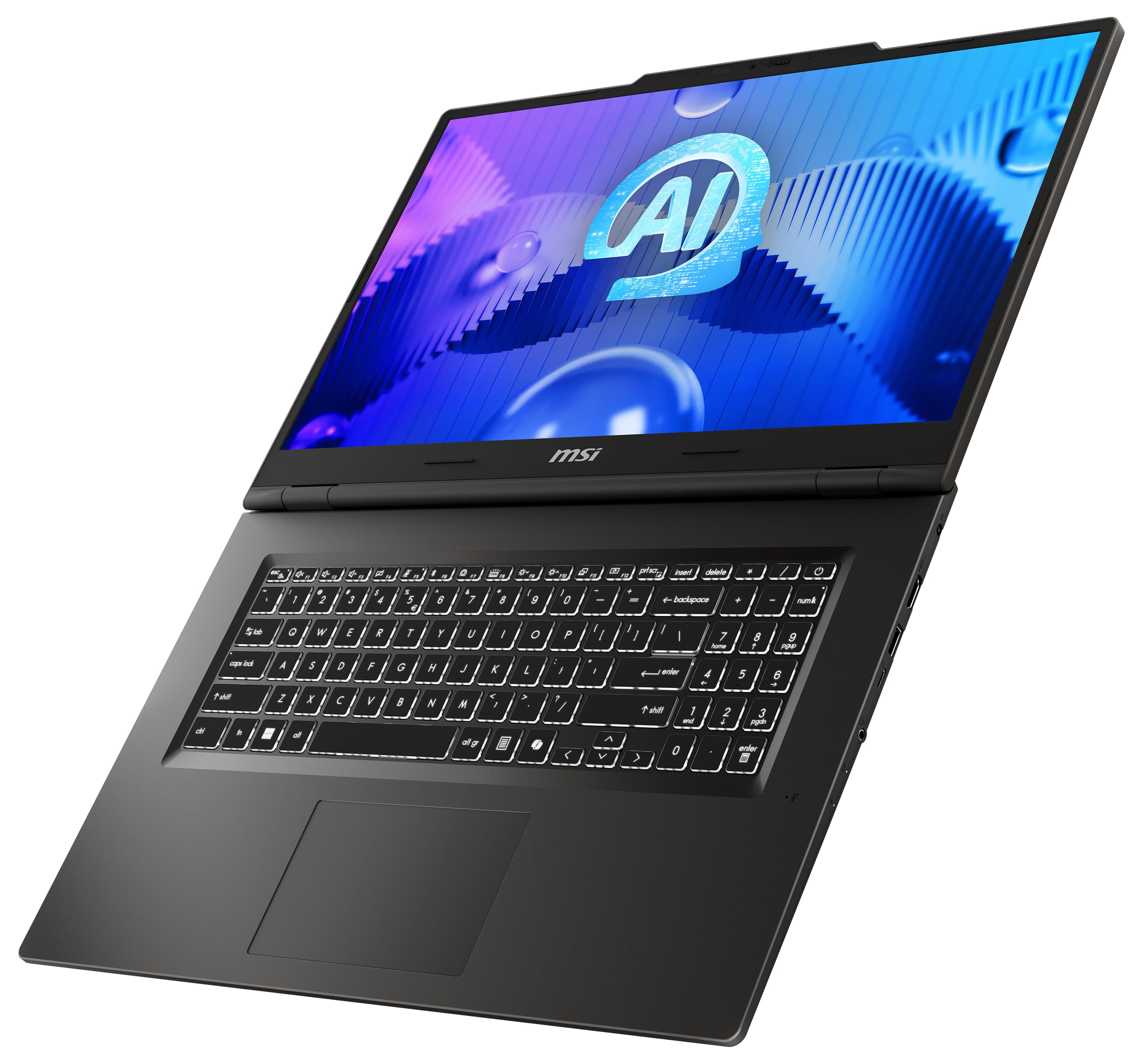 MSI VenturePro A17 AI+, ordenador portátil empresarial, procesador AMD Ryzen™ AI 7 350, pantalla Full HD de 17,3", gráficos NVIDIA® GeForce RTX™ 5060, 16 GB de RAM, SSD de 512 GB, Windows 11 Home