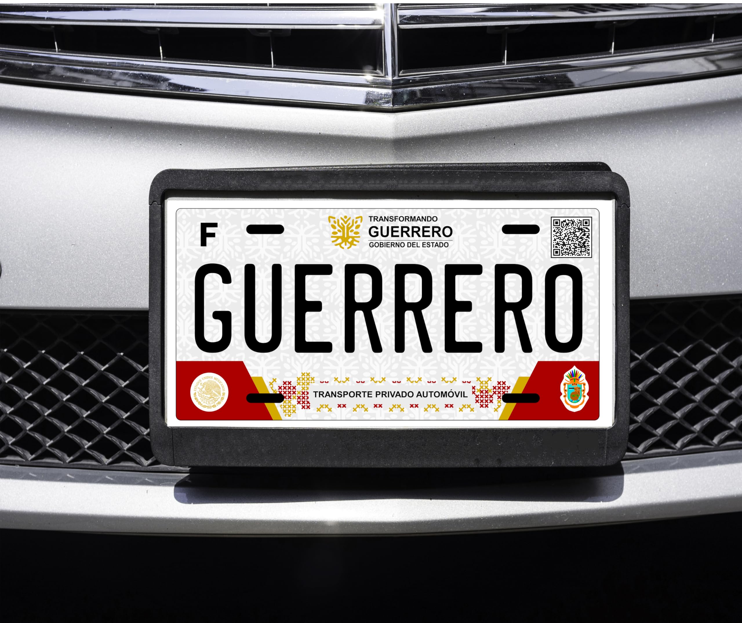 Guerrero Mexico Car Plate Aluminum License Plate Mexican Mexico GRO Placa de Mexico #2 (12
