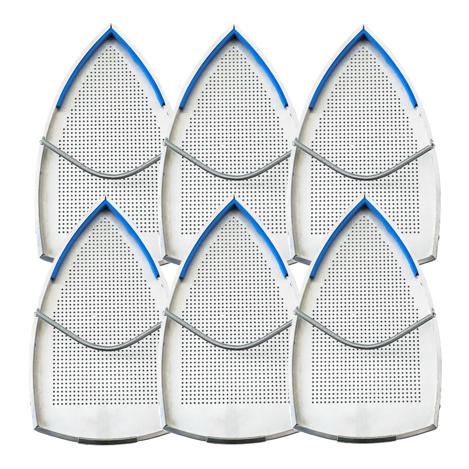 Blooy - 6 PCS/lot Iron Shoes Fit Silver Star ES-85AF, ES-94A Gravity Feed Steam Iron 205mmx111mm Heat Resistant 260℃, 0.6mm PTFE Coating