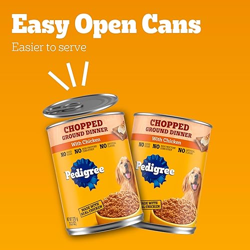 Miniatura 9 de PEDIGREE Chopped Ground Dinner Wet Dog Food 132 oz Cans