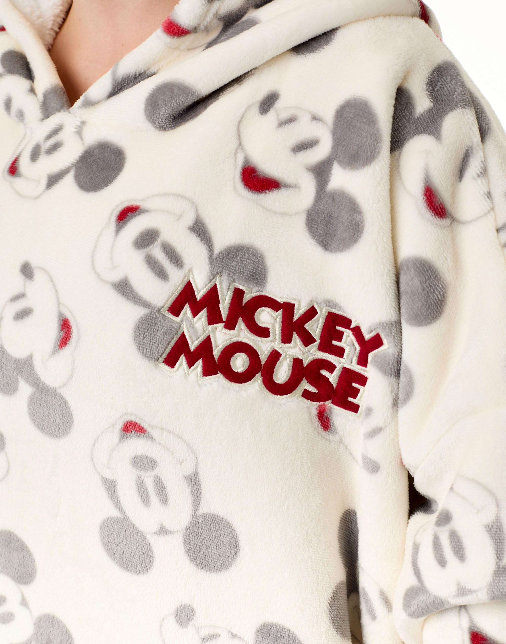 Disney Mickey Mouse Womens Wearable Blanket Hoodie | Adults Beige Hooded  Pullover with Mickey Mouse All Over Print | Ladies : Amazon.ca: Clothing,  ...