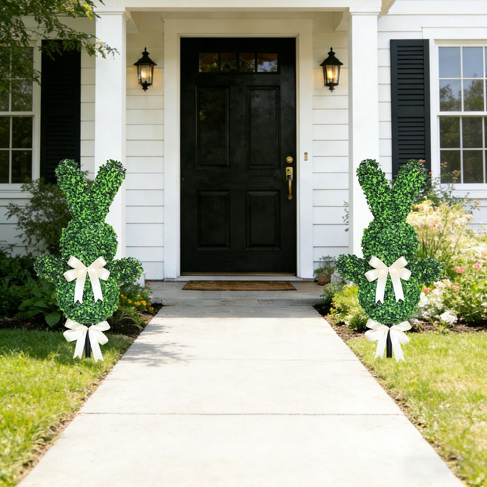 Generisch Personaggio sagomato per esterni | 90 cm boccola decorativa | Personaggio a forma di boccola con picchetto | Per casa, posto di lavoro, esterno, terrazza, giardino, patio, prato e