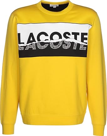 Lacoste Sudadera SH4899 Amarillo Hombre 7 Amarillo: Amazon.es: Ropa