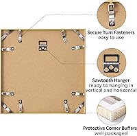 Vista 234 de Fun Memories Portarretratos de metal de 16 x 20 pulgadas con paspartú de 11 x 14 pulgadas, acabado de aluminio cepillado, parte delantera de vidrio