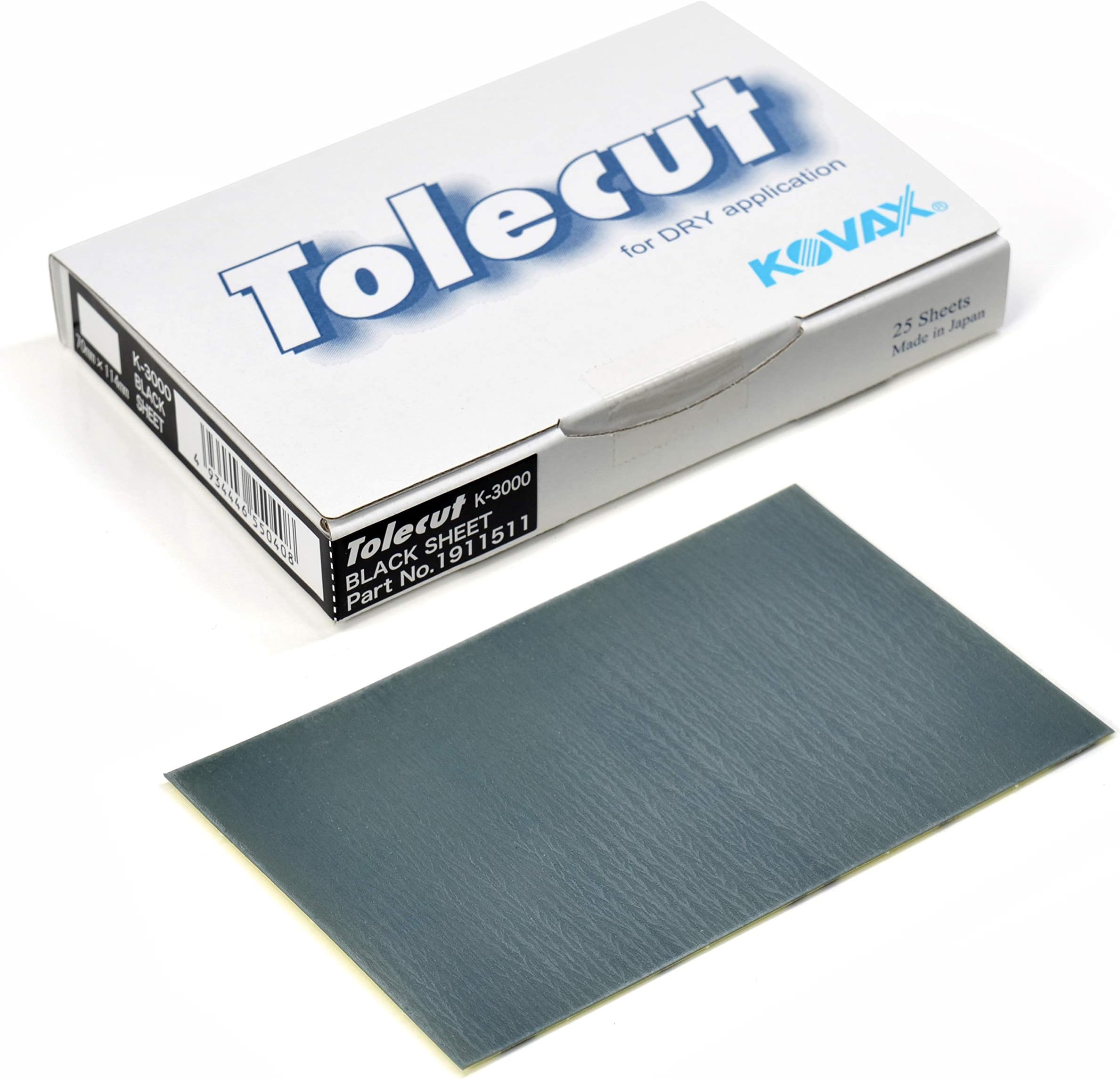 Tolecut PSA Full Sanding Sheets, Black K-3000, 191-1511, 25 Sheets