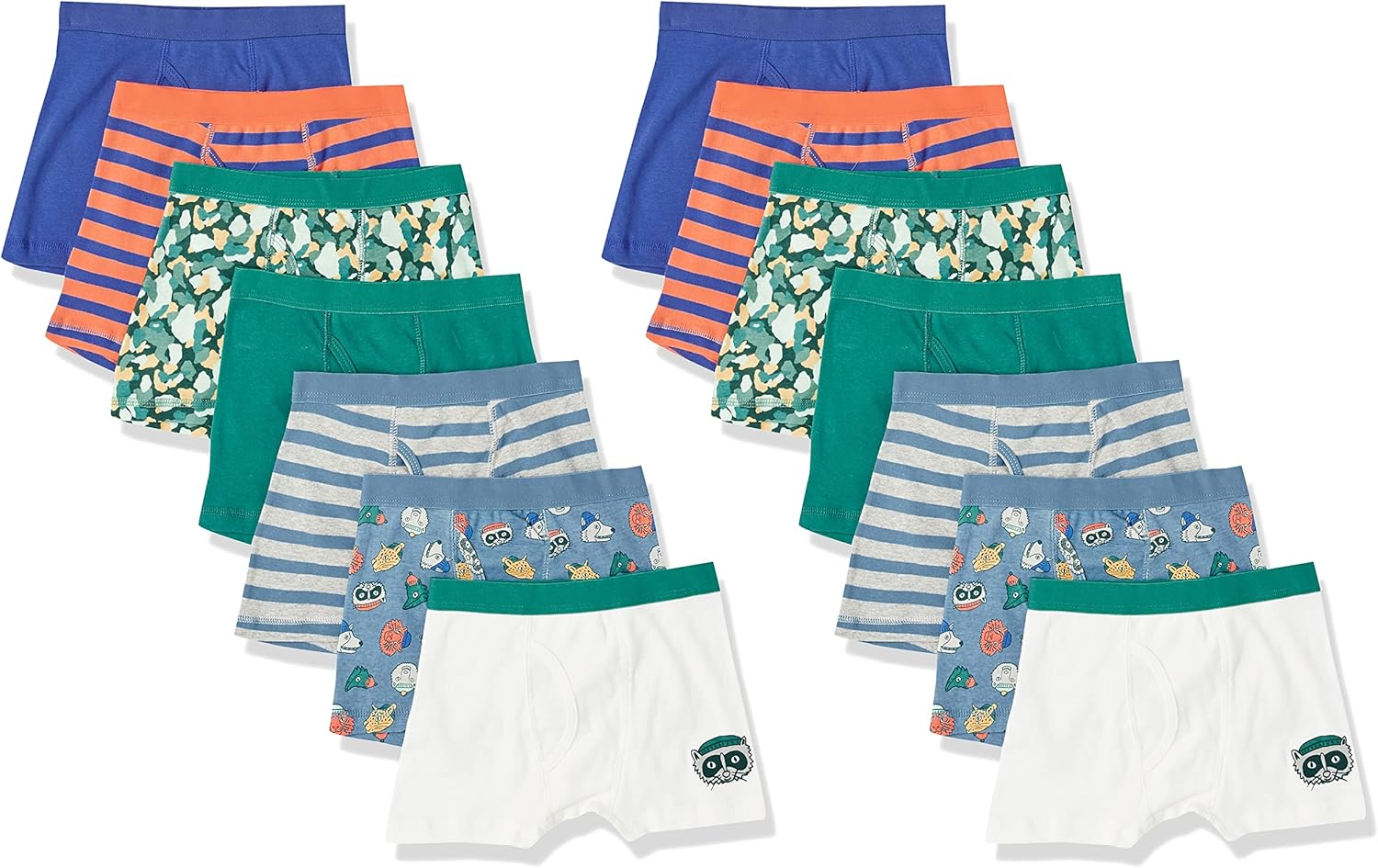  Essentials Boys' Cotton Boxer Briefs Underwear, Multipacks : Clothing, Shoes & Jewelry