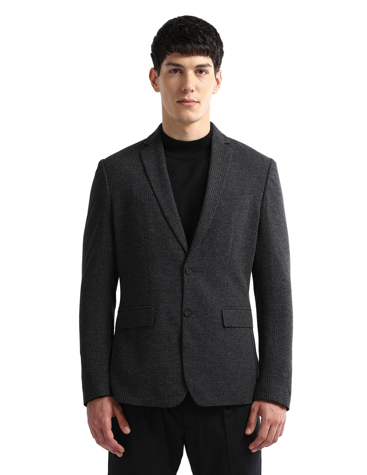 Men's Textured Zero Calorie Slim fit Blazer-image-38