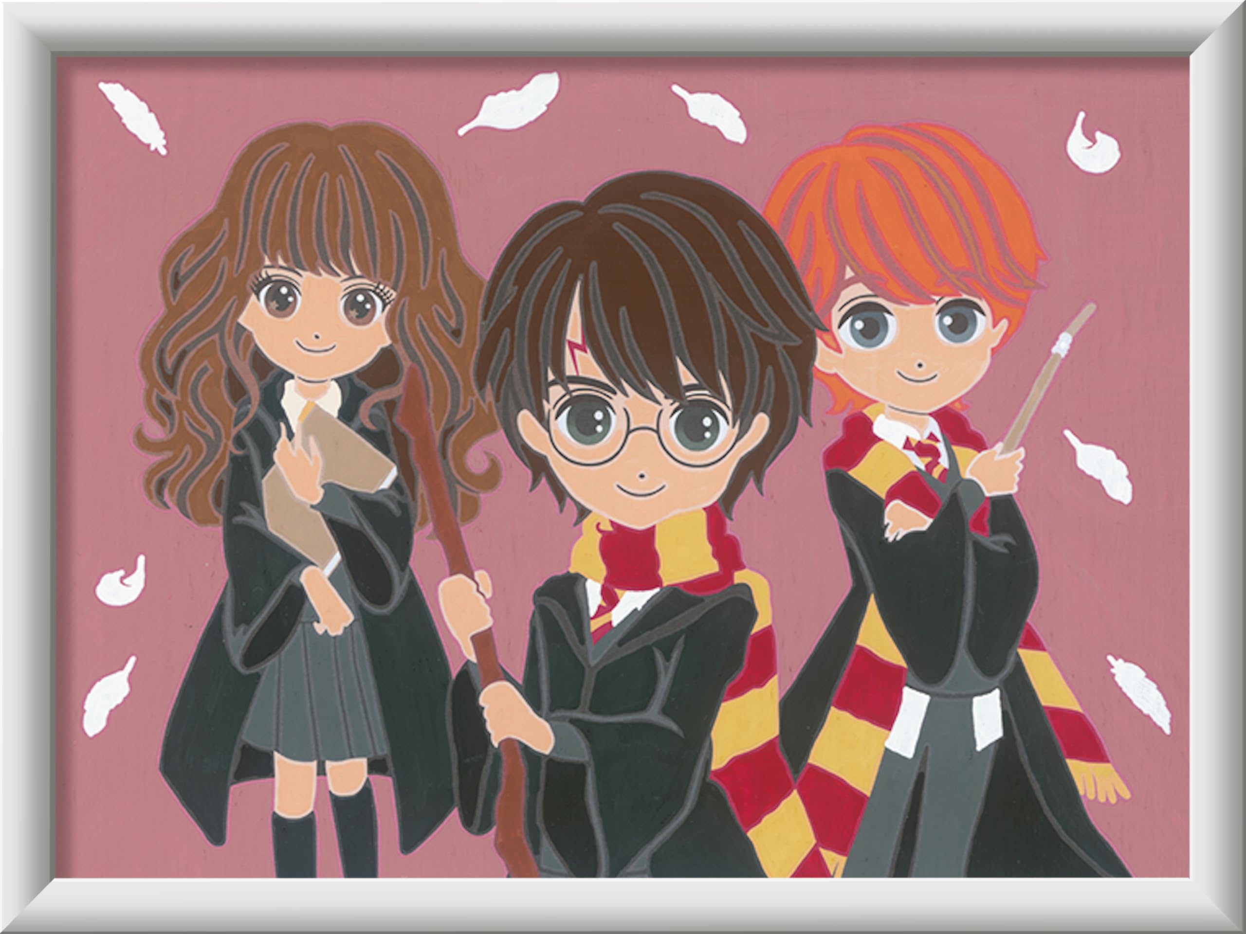 Ravensburger - Creart Serie D Harry Potter: Il Trio Magico | Kit Pittura Bambini | Dipingere Con I Numeri Include Tutto Il Necessario | Giochi Bambini 9 Anni O Più | Creart 9 Anni