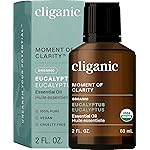 Cliganic Organic Eucalyptus Essential Oil - 100% Pure Natural for Aromatherapy Diffuser | Non-GMO Verified (Packaging May Vary)