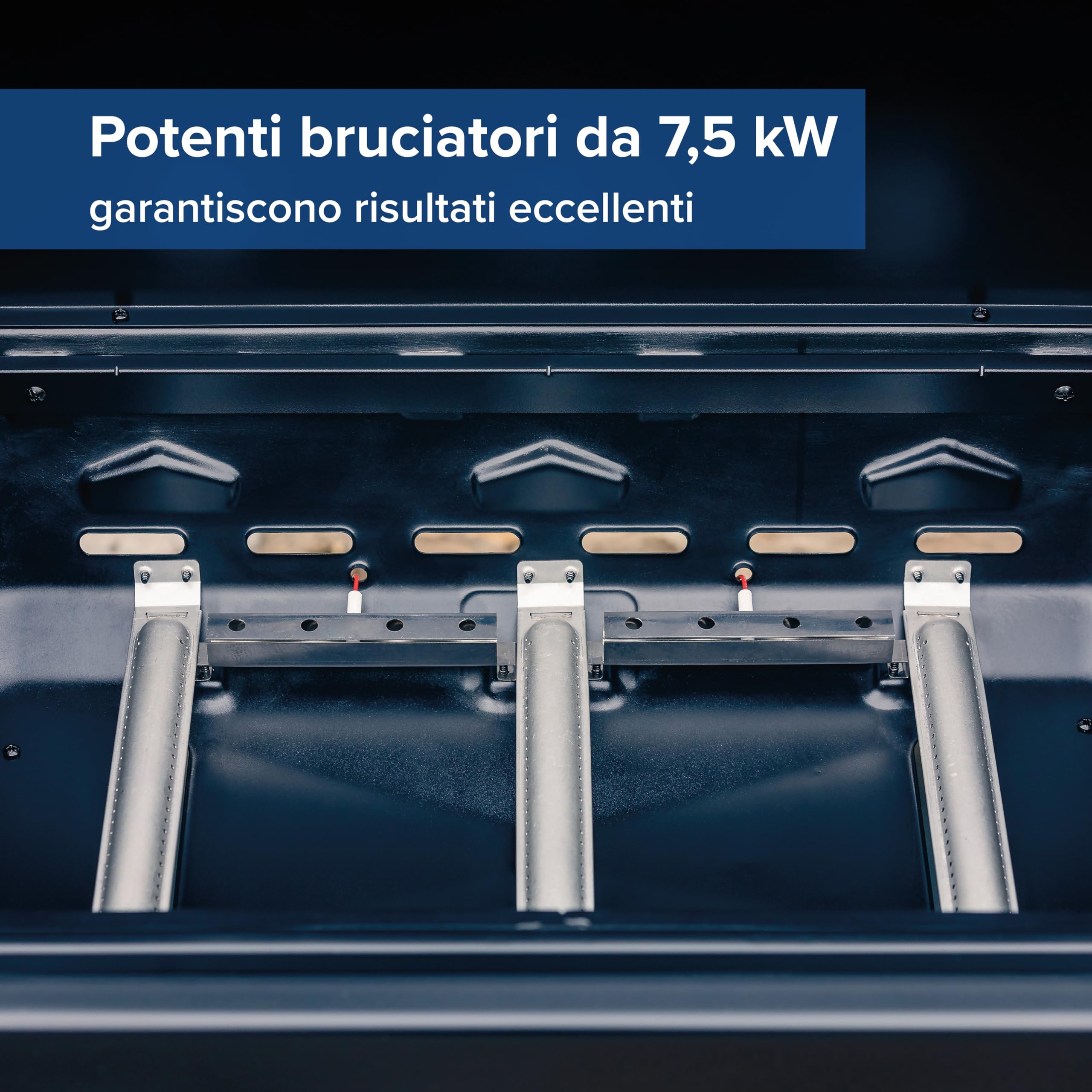 Campingaz Grill a Gas Compact 3 LS Dualgas 7,5 kW 3 bruciatori Carrello Doppia Alimentazione GPL