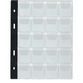 COLLECTOR - Coin or Medal Album Pages Dividers Folders Additional Refill Sheets Coin Book Inserts