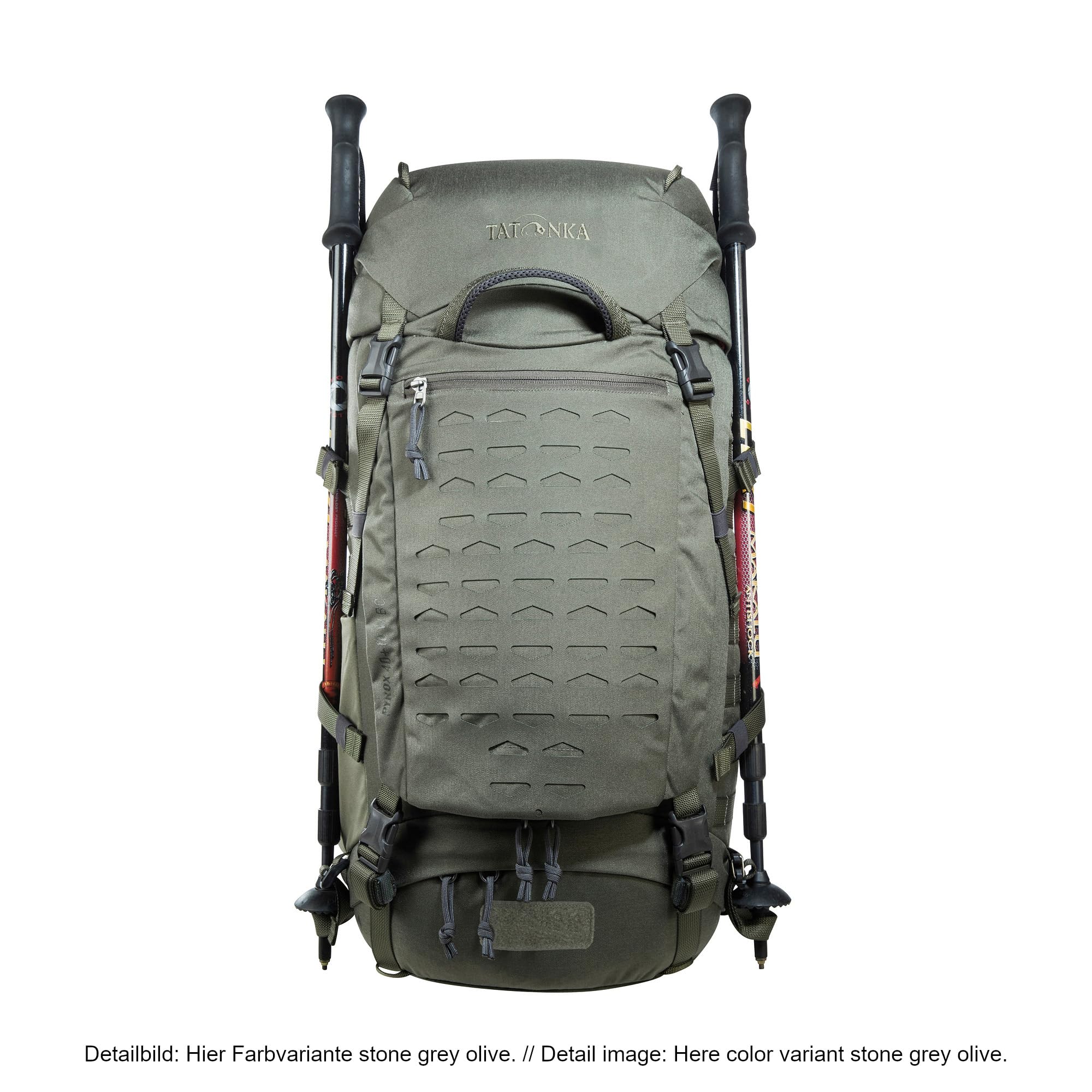 Tatonka Pyrox 40+10 Women BC - Bushcraft-Rucksack für Damen - Mit großer Frontöffnung, MOLLE-System, Bodenfach, Regenhülle und stufenlos einstellbarem Rückensystem - 50 Liter