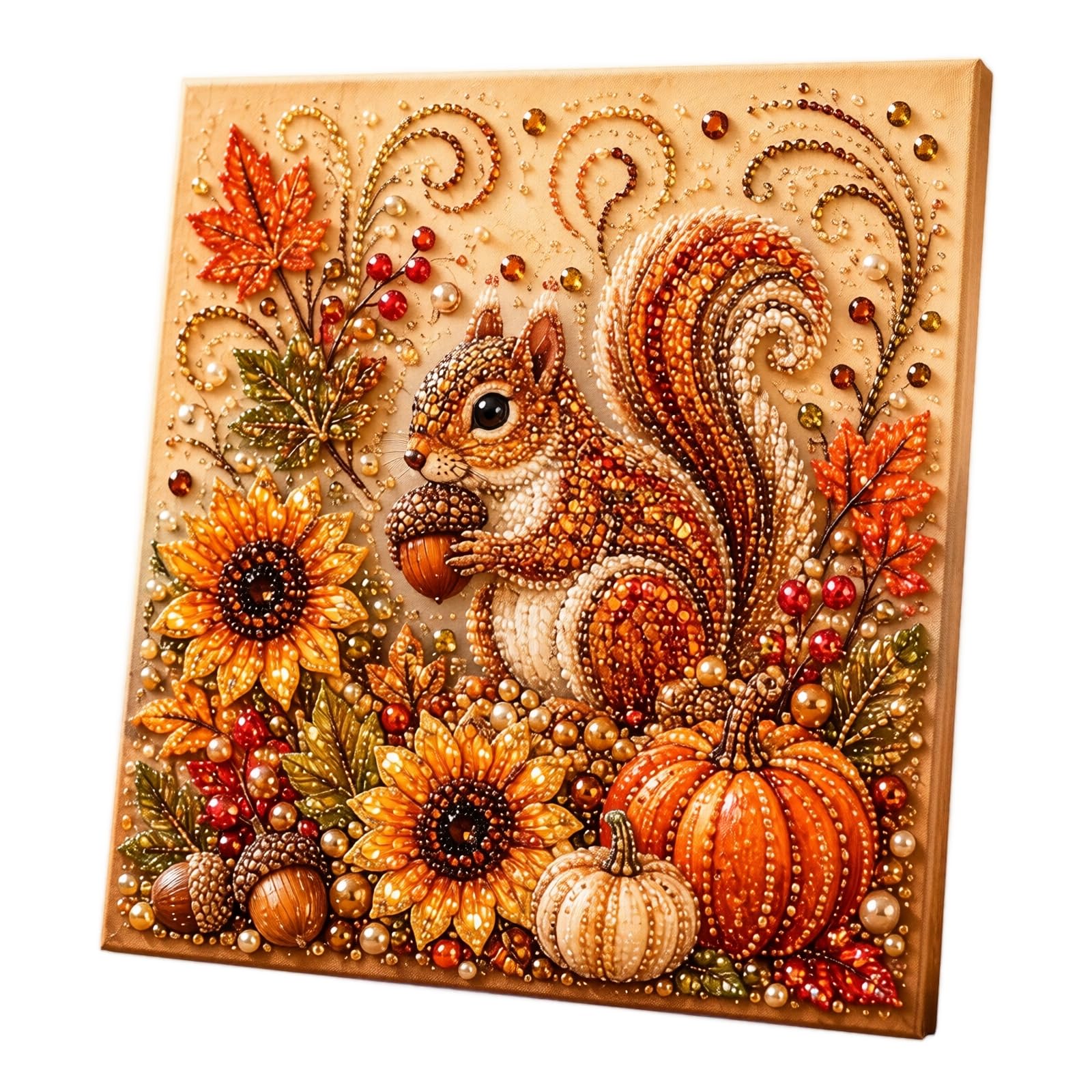 Craft Kits for Adults UK Pumpkins and Autumn Leaves Pearl Art Kits for Adults