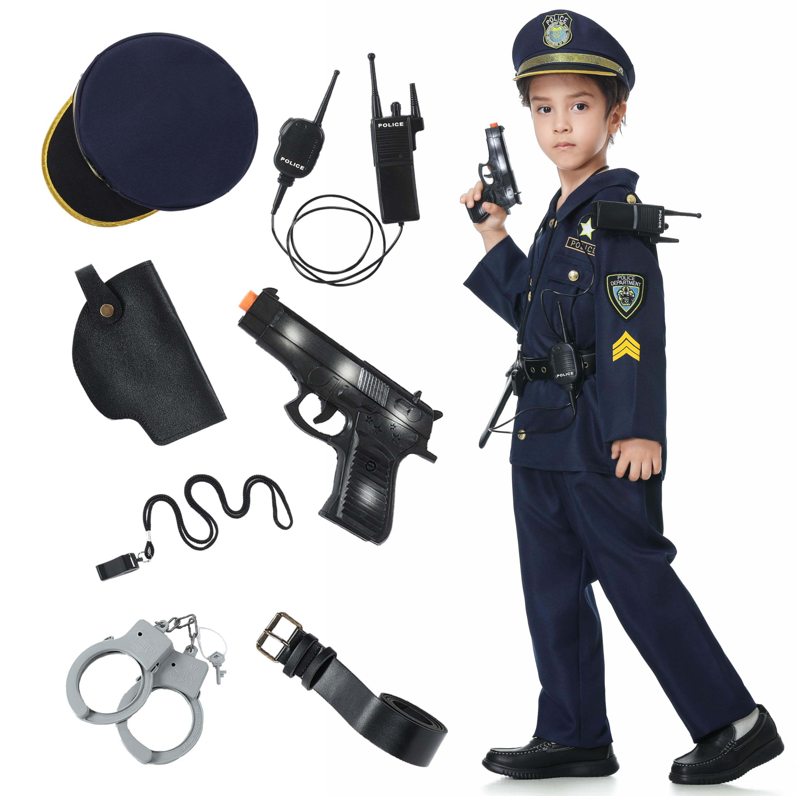 Disfraz de policía para niños y niñas