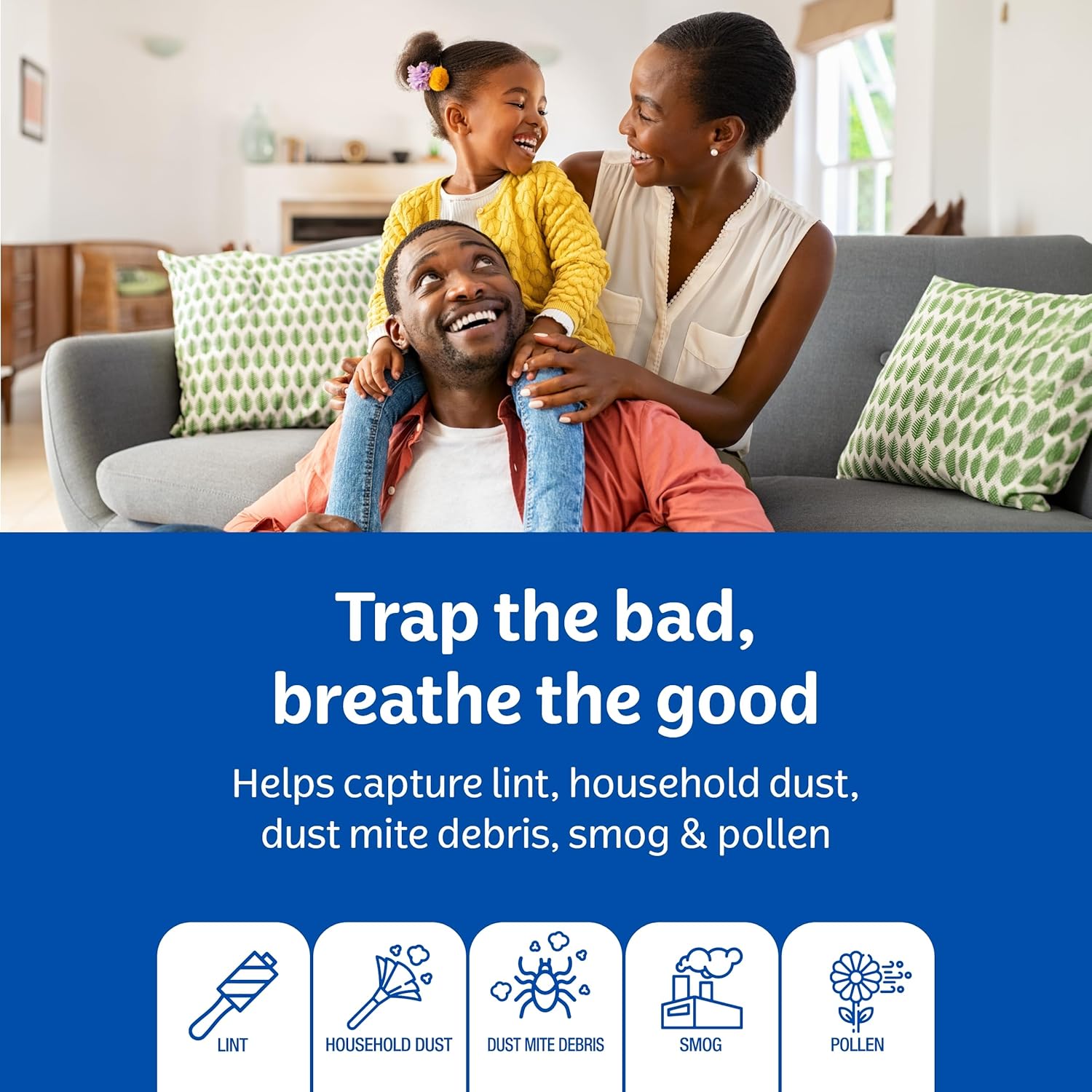 Kleenex Allergen Air Filter 20x25x1 Inches - 8 MERV RATING (4-Pack)