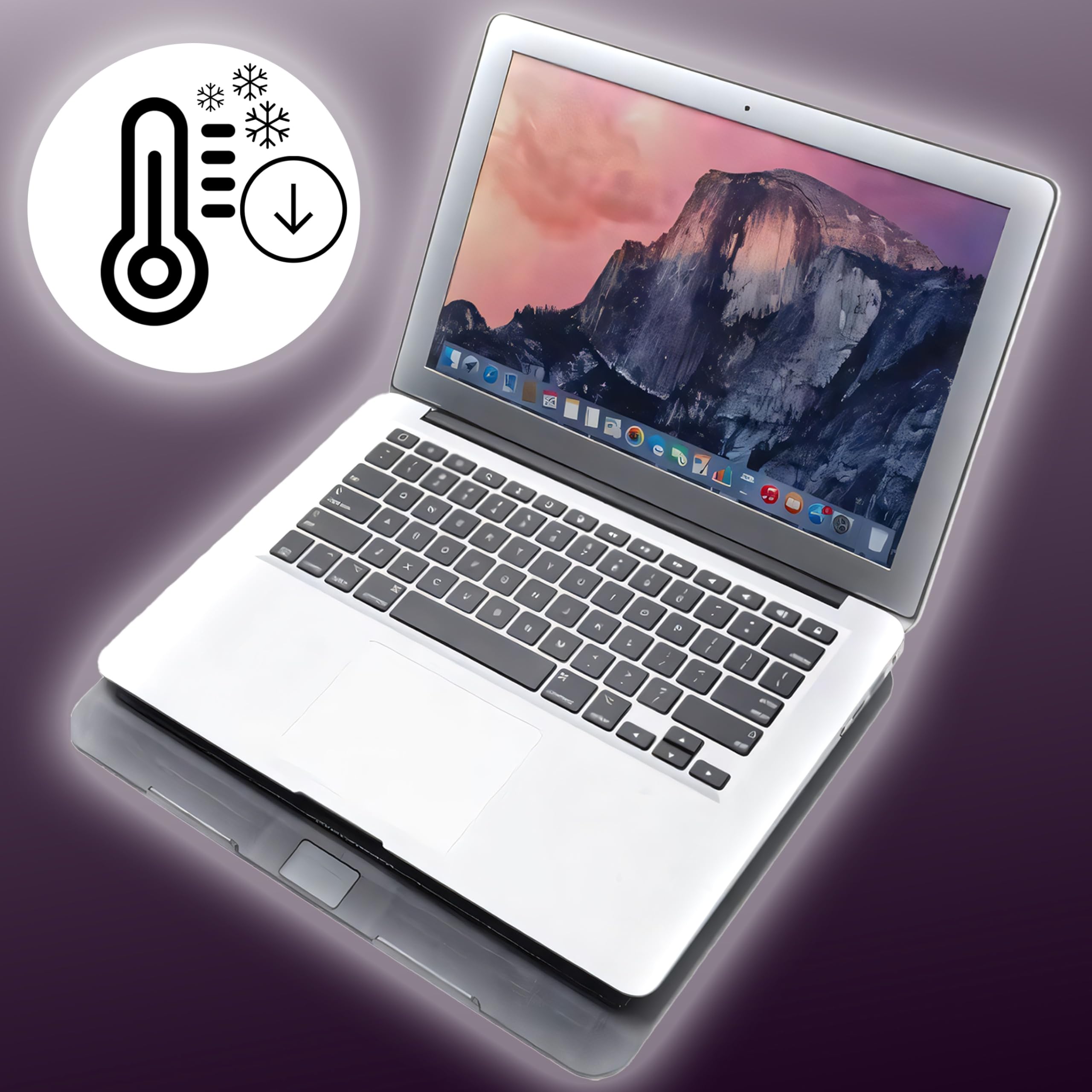 Retoo Raffreddatore per laptop con 2 porte USB 2.0 e 1,75 W, 4 ventole di raffreddamento per computer portatile con retroilluminazione a colori blu, per PC Notebook PS4, potenziometro integrato e