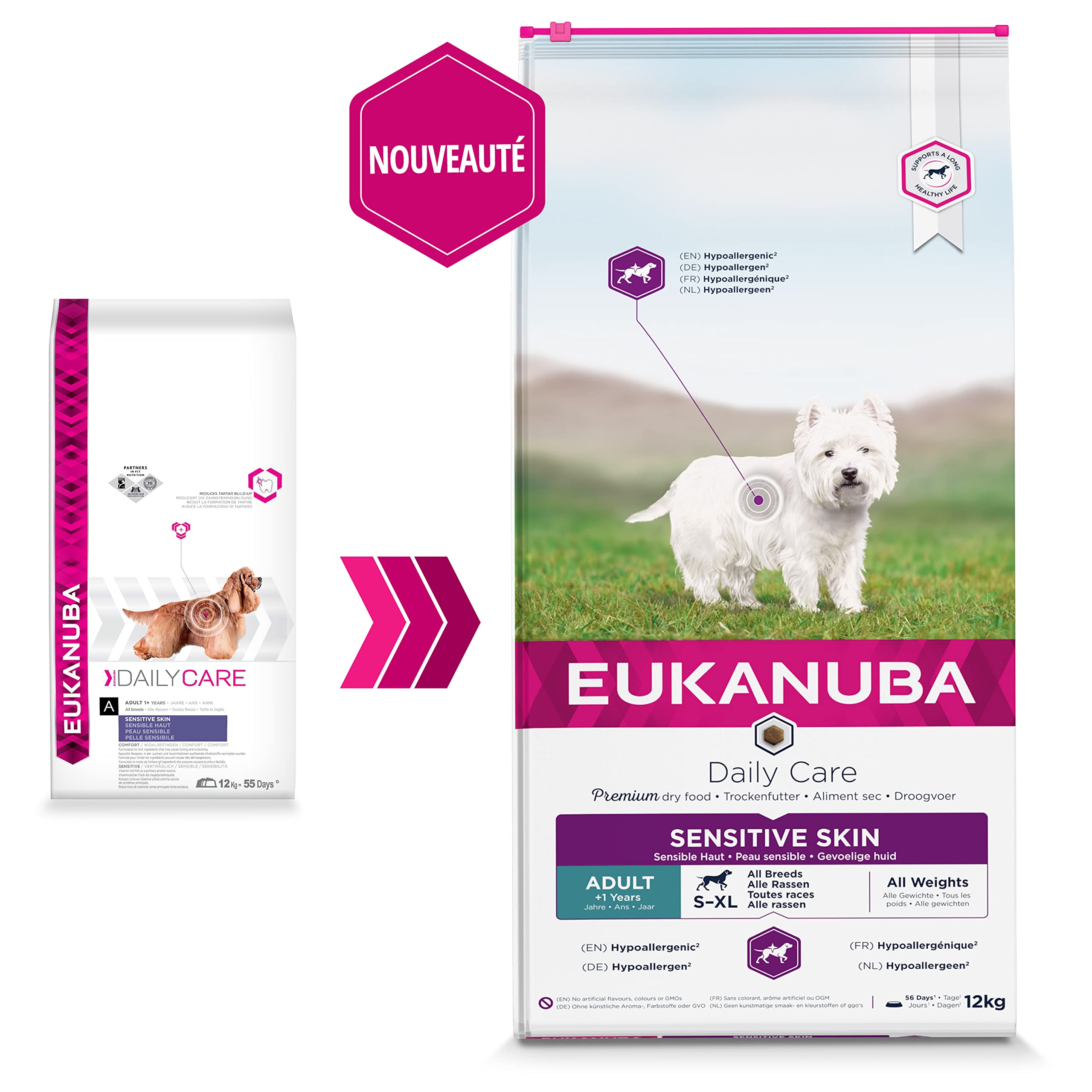 Eukanuba - DailyCare Sensitive Skin - 12 kg