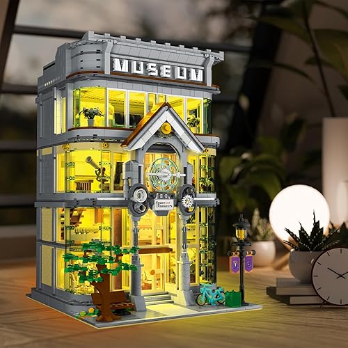 Miniatura 2 de JMBricklayer Bloques de Construcción para Adultos Museo de Ciencias, Modelo de Casa para Exhibición y Colección, Decoración para Oficina, Conjuntos