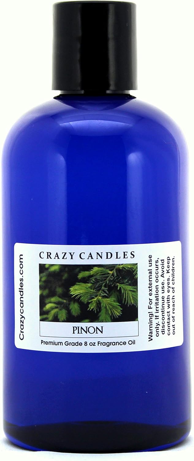 Crazy Candles 8oz Pinon 8 Fl Oz Bottle (237ml) Premium Grade Scented Fragrance Oil