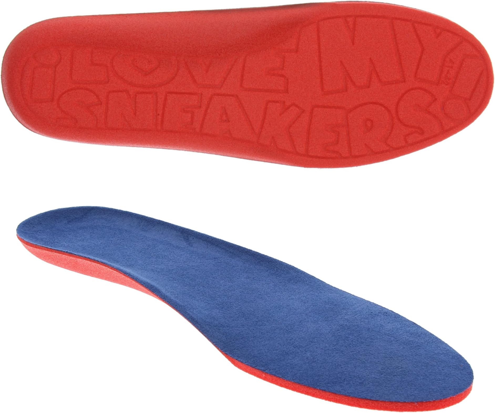 BamaBama Unisex_Adult Sneaker Footbed Orthotic Insole, red, 10.5/11.5 UK