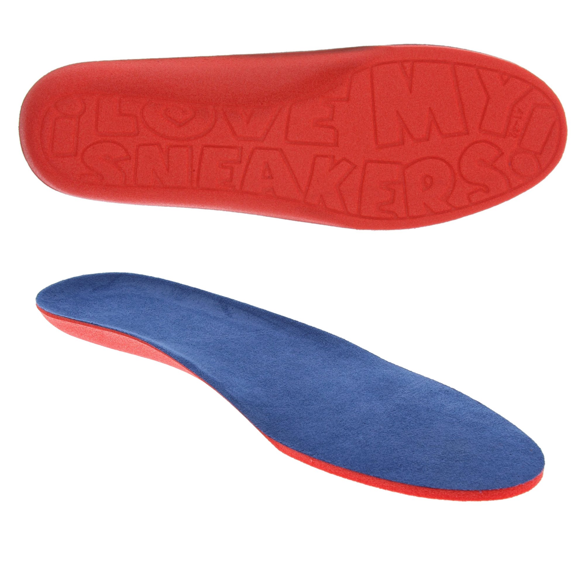 BamaBama Unisex_Adult Sneaker Footbed Orthotic Insole, red, 10.5/11.5 UK