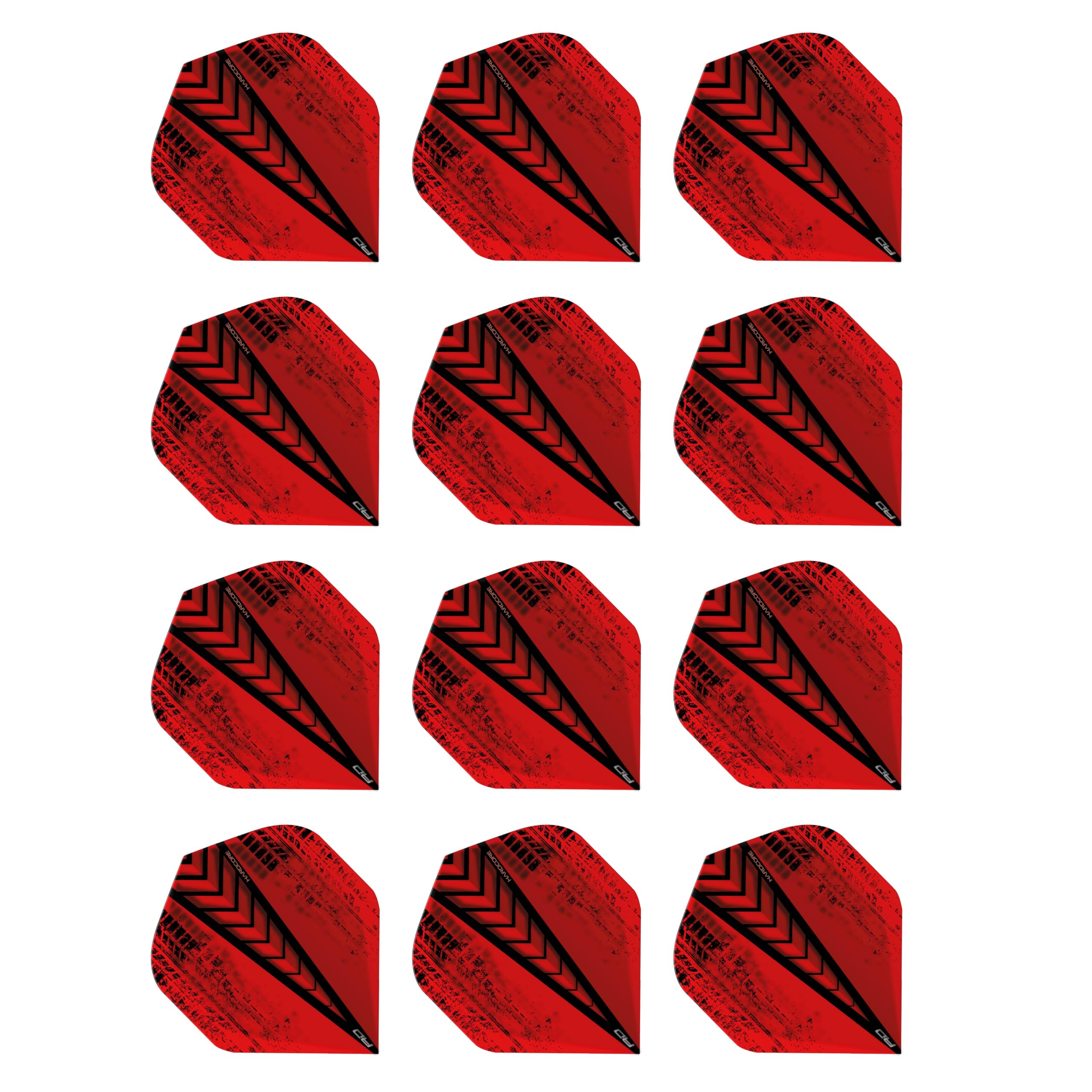 RED DRAGON - Hardcore radical wave zwart dart vluchten - 4 sets per