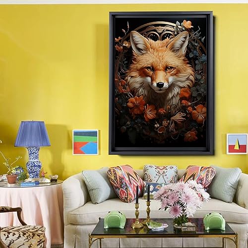 Miniatura 2 de Sleeping Fox Art Print, Fantasy Art Poster, Woodlands Art Forest Art Print, Fox Painting, Cute Fox Art, Fox Art Print