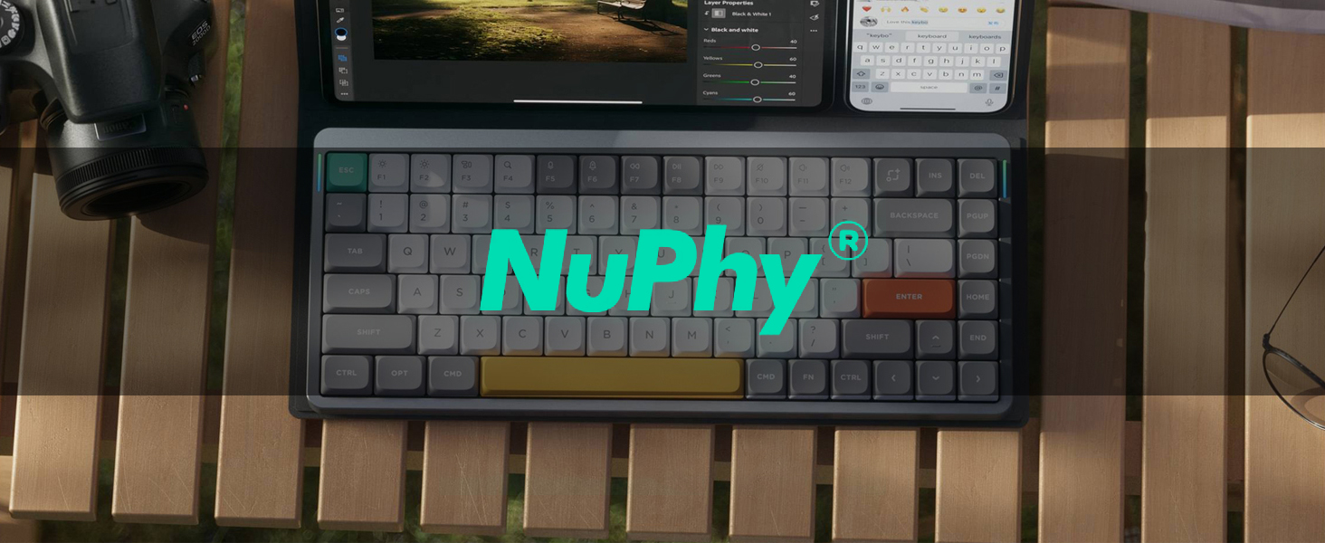 Amazon.com: nuphy Air75 V2 Portable 75% Mechanical Keyboard