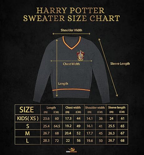 Miniatura 6 de Cinereplicas Harry Potter - Hogwarts Sweater GryffindorSlytherinRavenclawHufflepuff - XSSMLXL - Official License