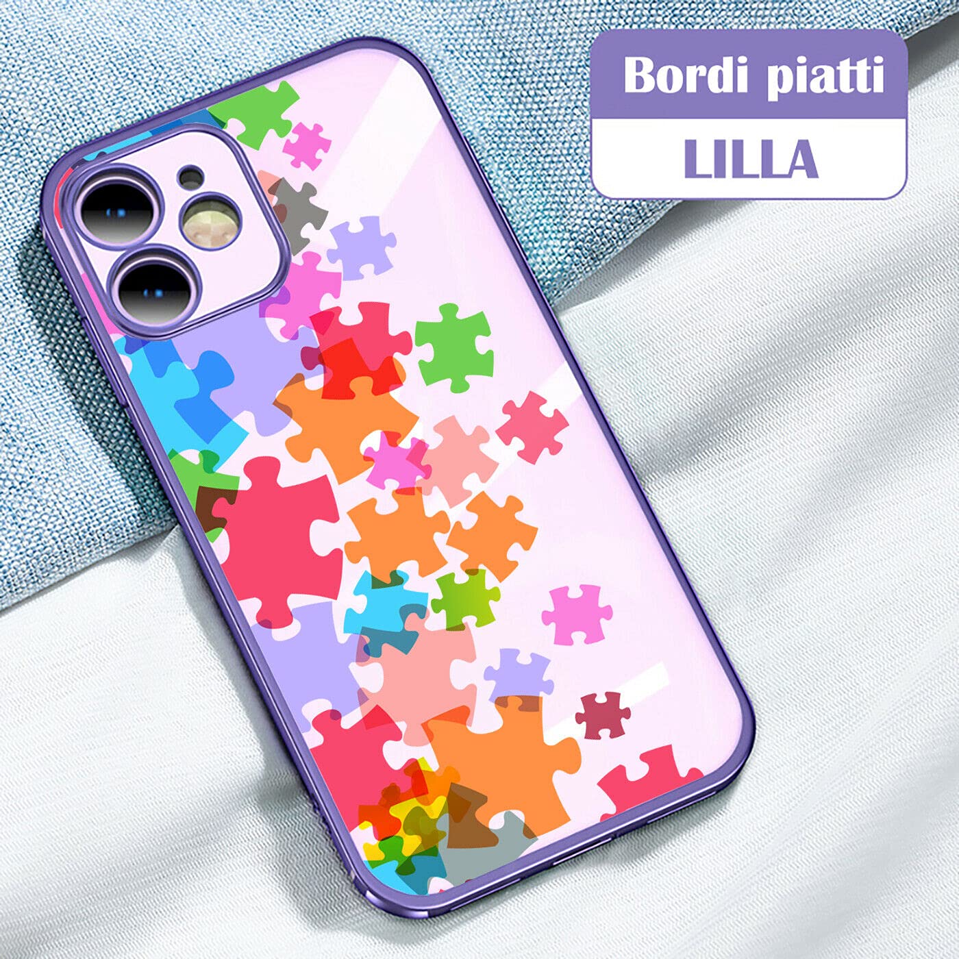 Mixroom - Coque Pour IPhone 12 Mini En Silicone TPU Mat Avec Bords Plats, Couleur Lilas Fantaisie Paire Hiboux Vert 294