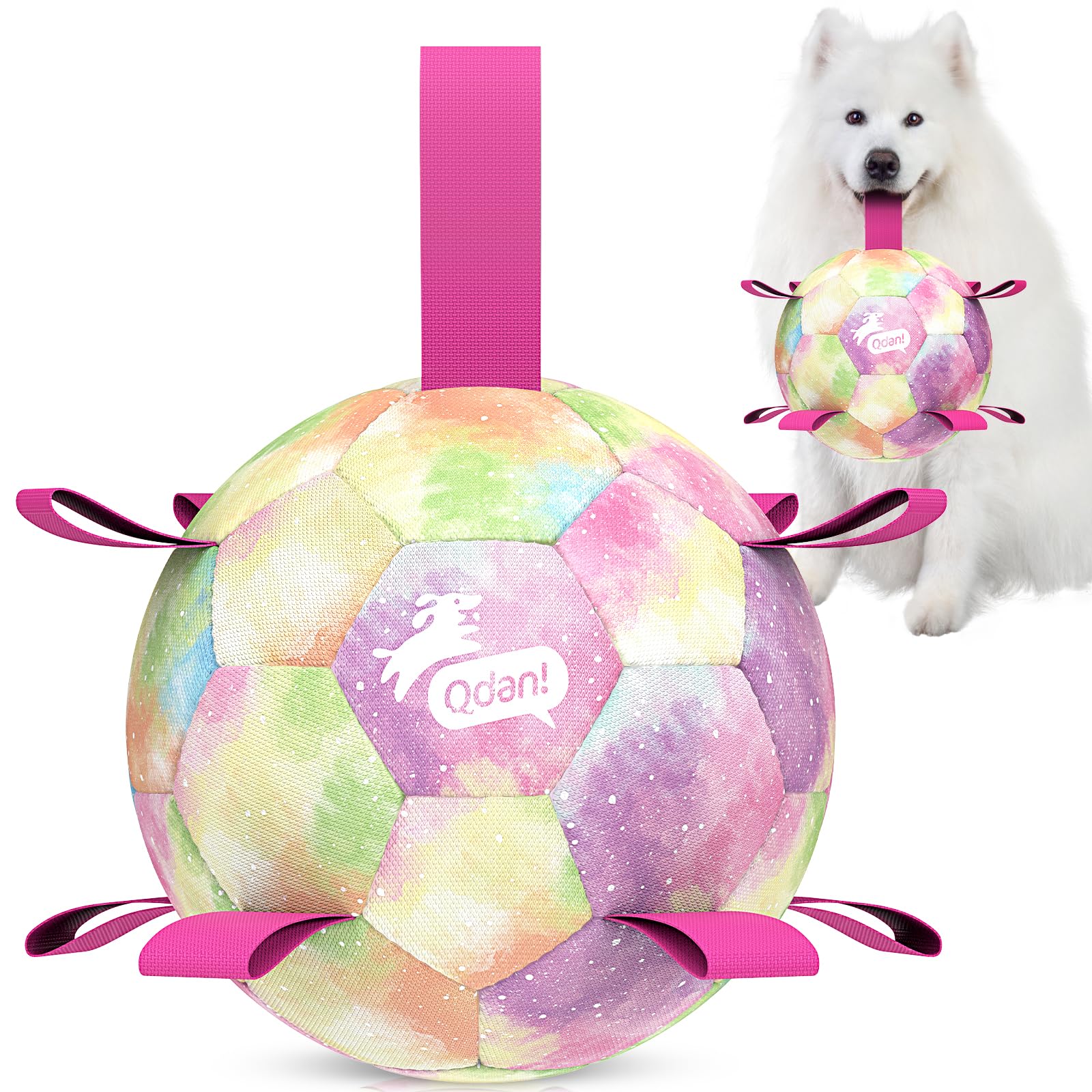 QDAN Soccer Ball Rainbow 9 Inch