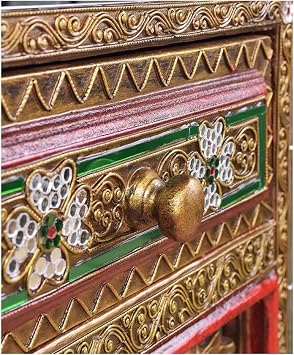 Buddhist Altar Cabinet,Butsudan Solid Wood Offering Table, Chinese Style Household Shrine Cabinet, Simple Buddha Statue Offering Table, Buddhist Incense Table Altar Table(L)
