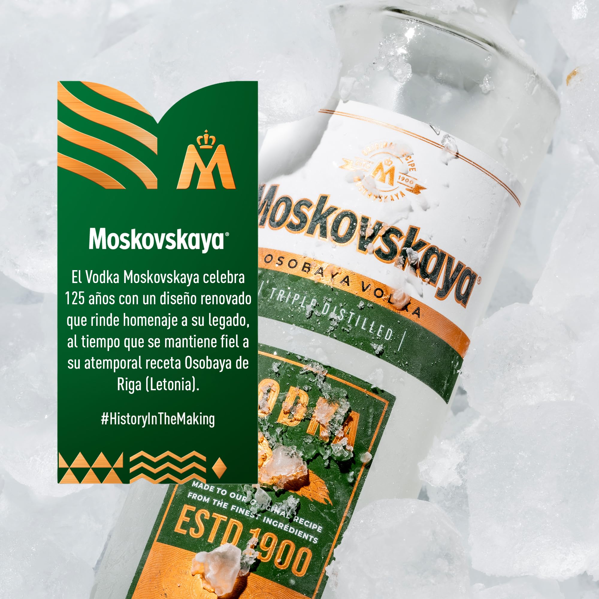 Moskovskaya Osobaya Vodka 100cl 38% Vol Destilada con ingredientes naturales