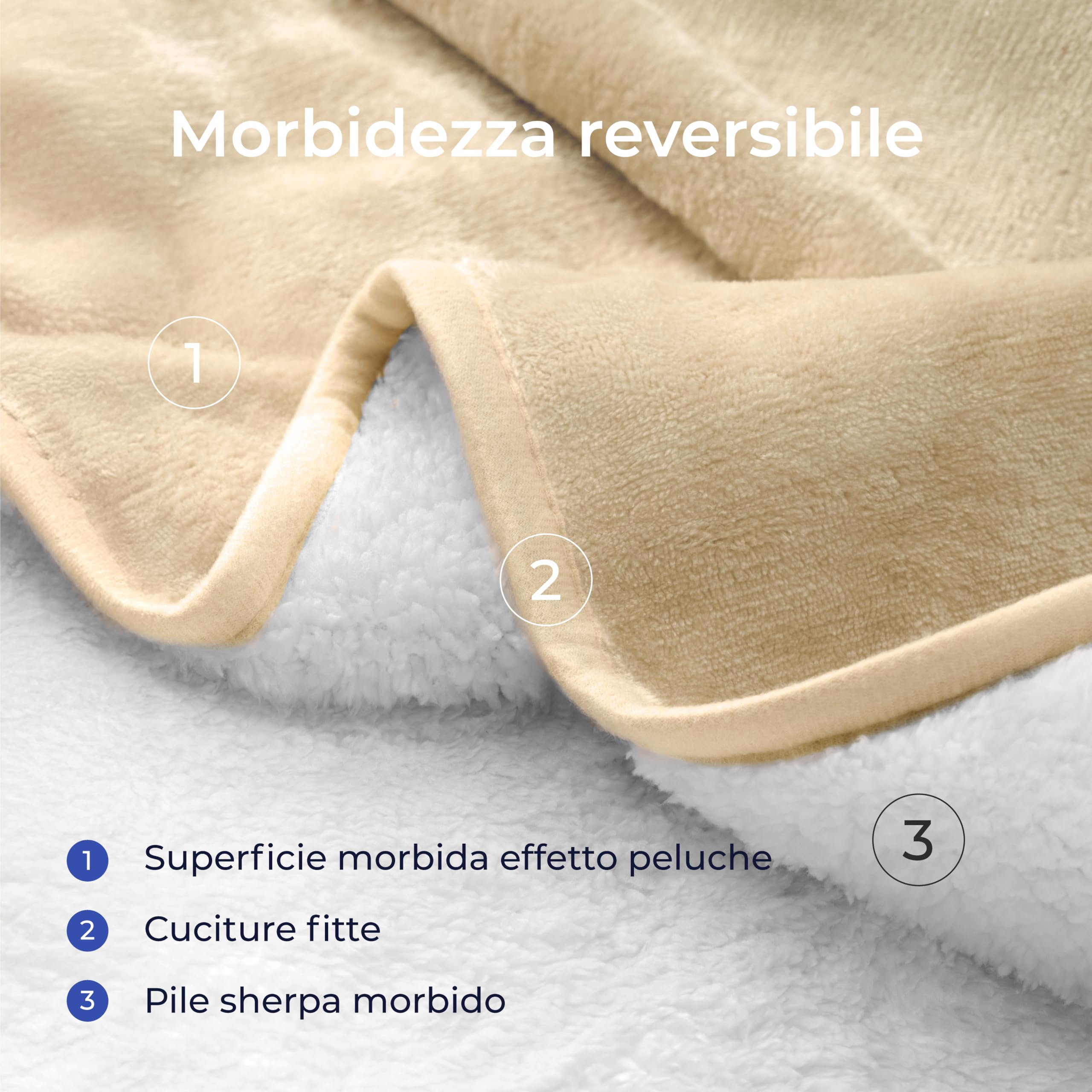 Dreamzie - Coperta Impermeabile per Cani 218x228 cm - Copridivano Reversibile in Tela e Pile Sherpa