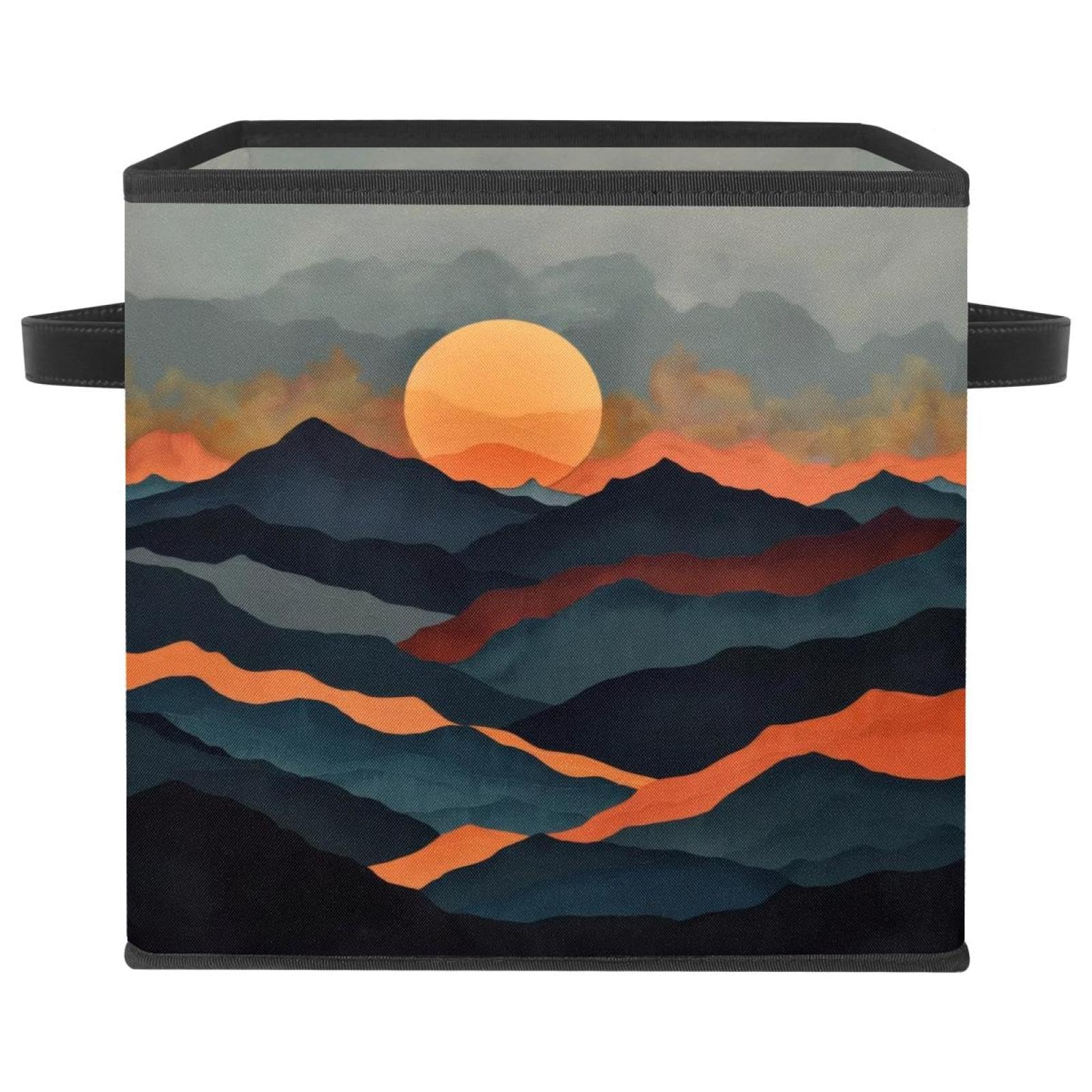 Grand cube de rangement Sunset Mountain pour organiser le dressing et l'atelier