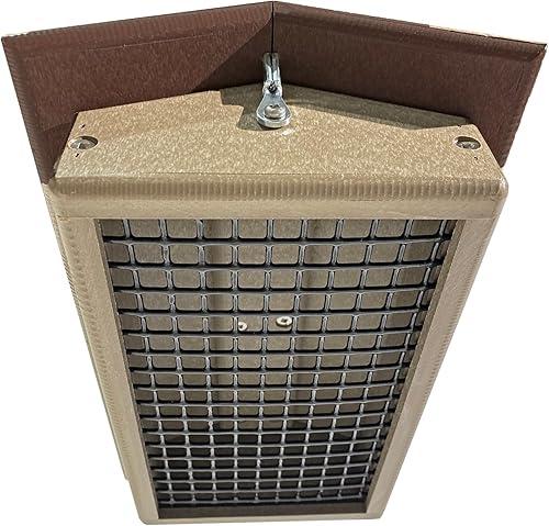 Miniatura 5 de Gran Suet al revés colgante Poly Bird Feeder, Amish Made in America (madera desgastada)