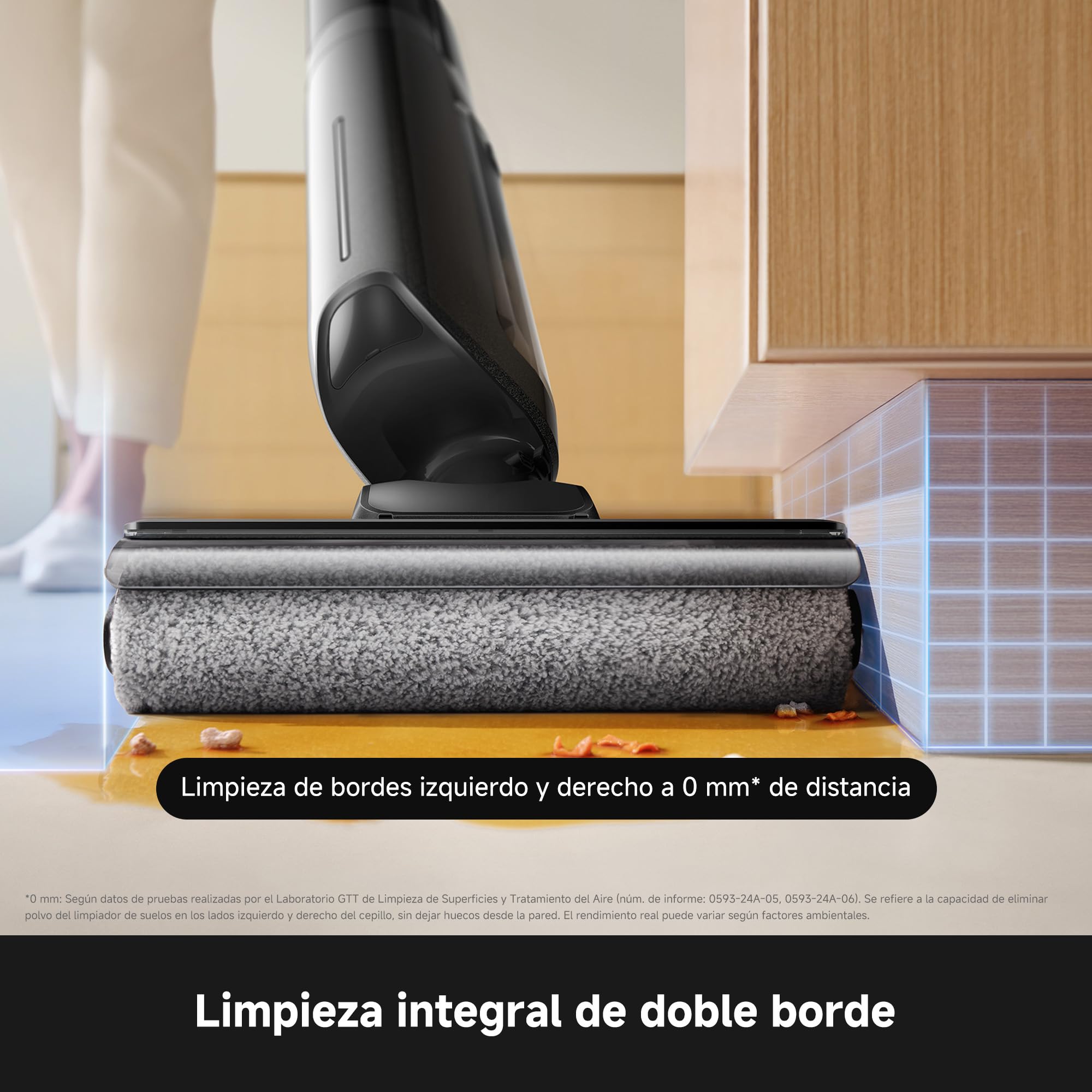 Mova M10 Air Set, Aspirador en seco y húmedo, 20.000 Pa de succión, autolimpieza con Aire Caliente (60 ℃), Alcance de 180° en Horizontal, friega por los Dos Bordes a 500 RPM
