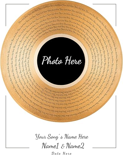 Vista 29 de Letras de música personalizadas, canciones, lienzo/fotos sin marco/impresiones enmarcadas con corazón en nombres de corazón, fecha de carga de fotos