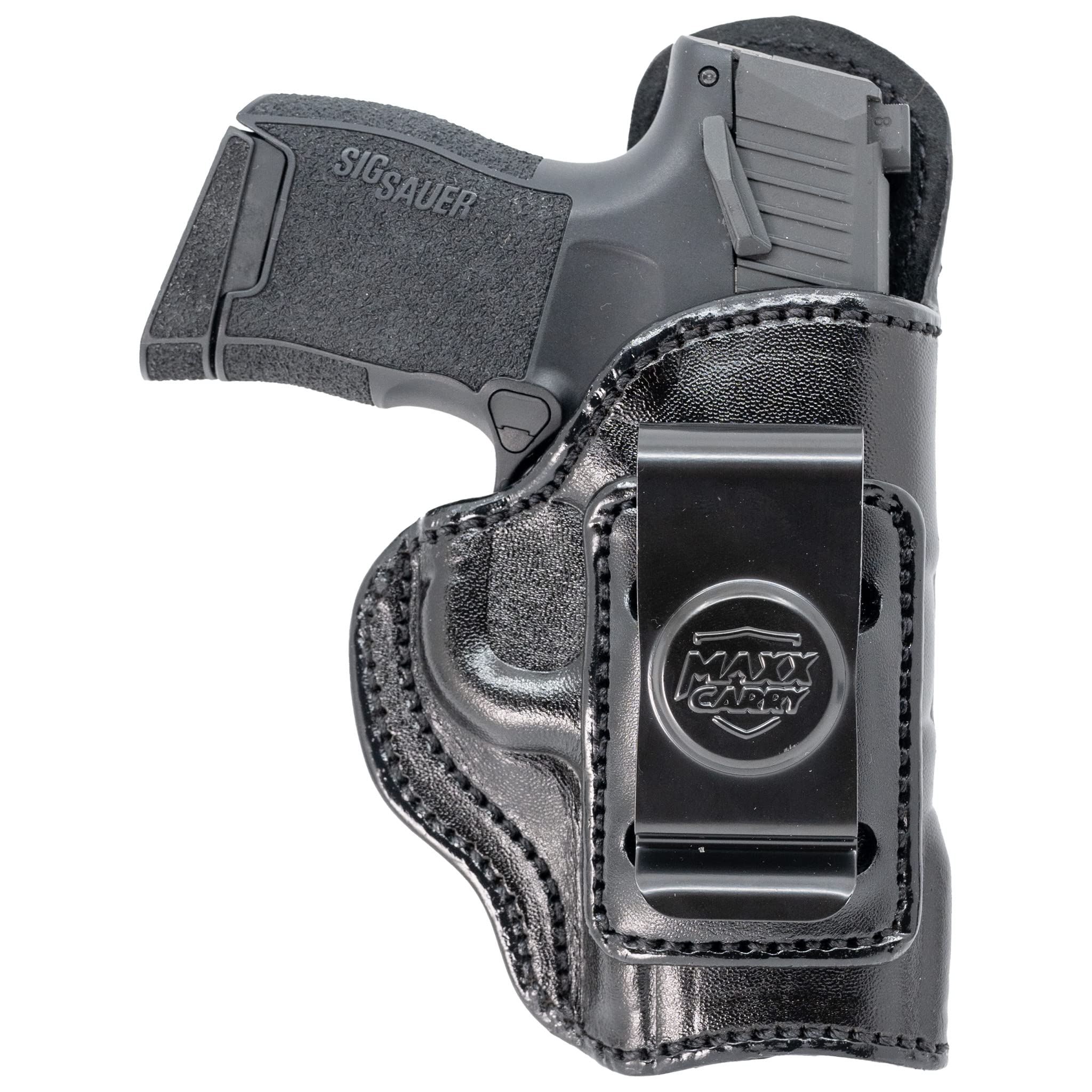 Maxx Carry Compatible with/Replacement for IWB Leather Gun Holster Fits Sig Sauer P365-XMACRO